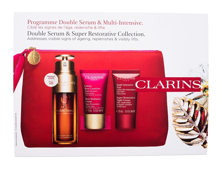Gesichtsserum Clarins Double Serum & Super Restorative Collection 50 ml Sets