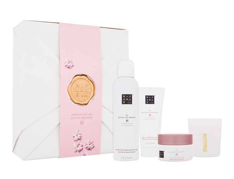 Duschschaum  Rituals The Ritual Of Sakura 4 Renewing Bestsellers 200 ml Beschädigte Schachtel Sets