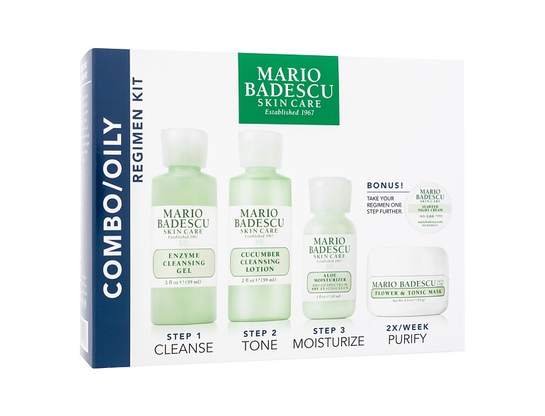 Gel detergente Mario Badescu Combo/Oily Regimen Kit 59 ml scatola danneggiata Sets
