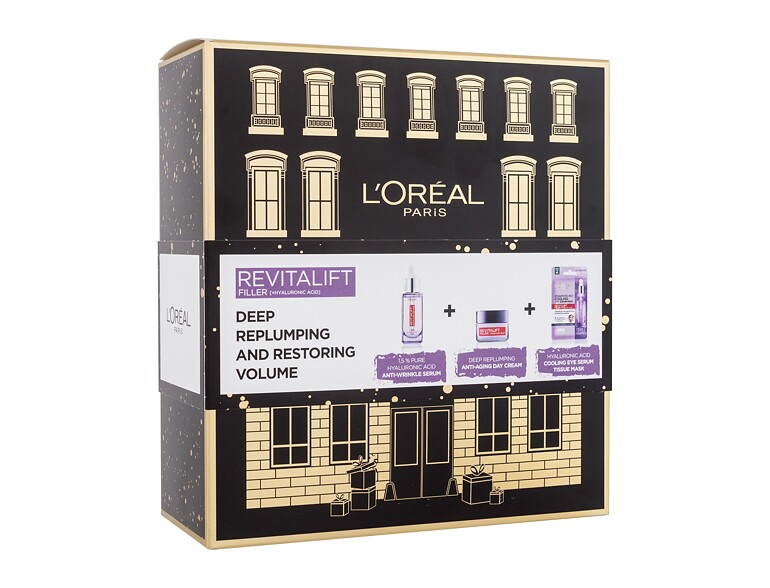 Crème de jour L'Oréal Paris Revitalift Filler HA Deep Replumping And Restoring Volume 50 ml boîte en