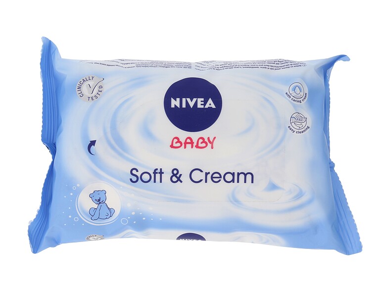 Lingettes nettoyantes Nivea Baby Soft & Cream 63 St. emballage endommagé