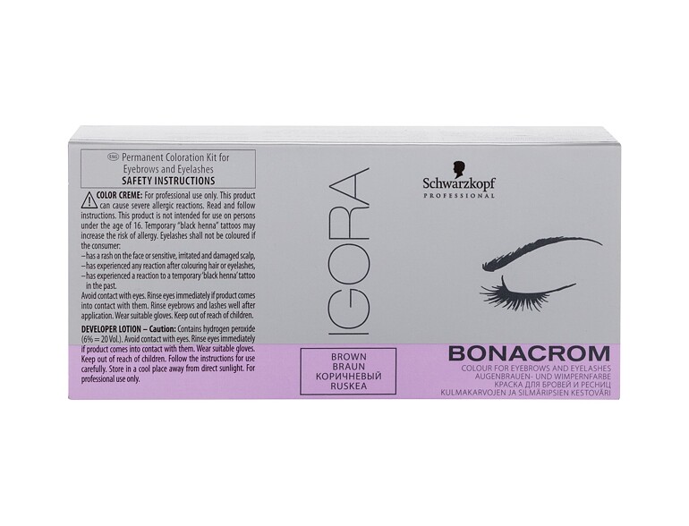 Augenbrauenfarbe Schwarzkopf Professional Igora Bonacrom 15 ml Brown Beschädigte Schachtel