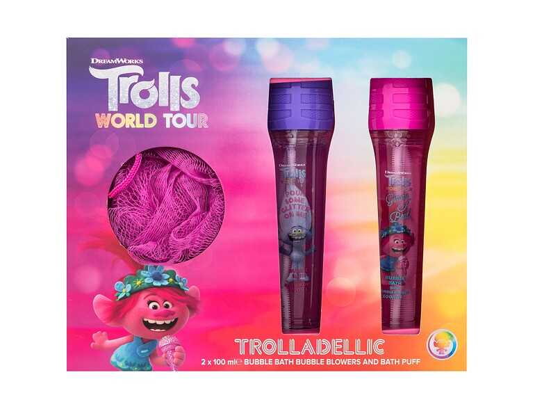 Badeschaum DreamWorks Trolls World Tour Trolladellic 100 ml Beschädigte Schachtel Sets