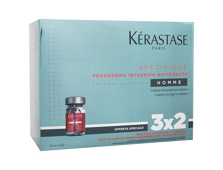 Haarserum Kérastase Spécifique Cure Anti-Chute Intensive Homme Set 10x6 ml Beschädigte Schachtel Sets