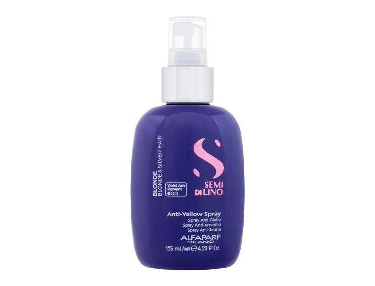 Pflege ohne Ausspülen ALFAPARF MILANO Semi Di Lino Anti-Yellow Spray 125 ml Beschädigte Schachtel