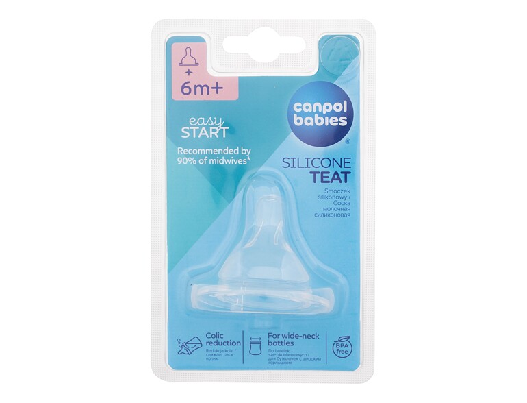 Sauger Canpol babies Easy Start Silicone Teat Porridge 6m+ 1 St.