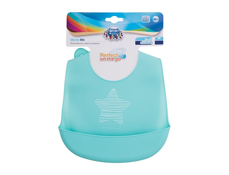 Lätzchen Canpol babies Pastels Silicone Bib Blue 1 St.