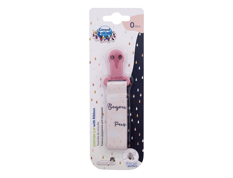 Schnullerclip Canpol babies Bonjour Paris Soother Clip With Ribbon 1 St.