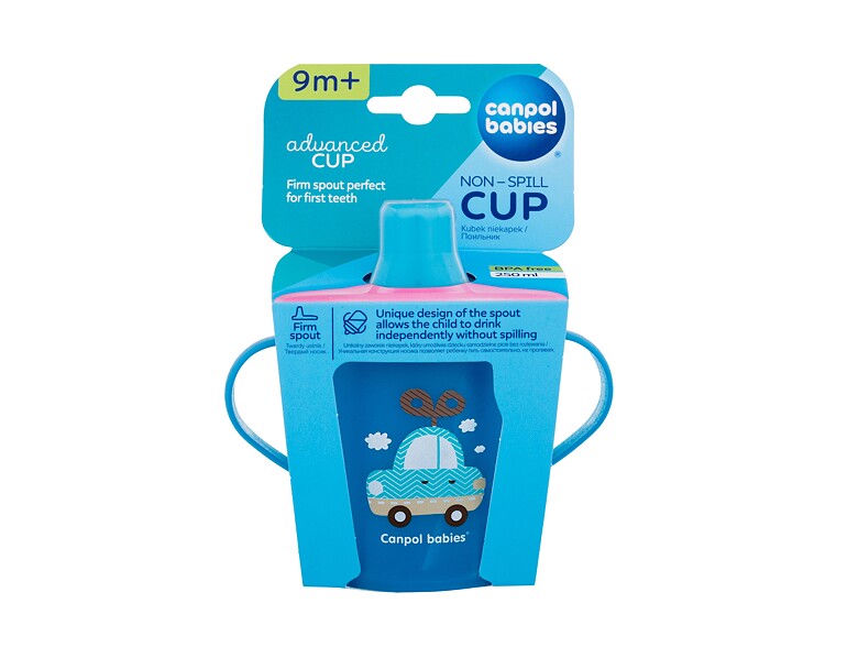 Trinkbecher Canpol babies Toys Non-Spill Cup Blue 9m+ 250 ml
