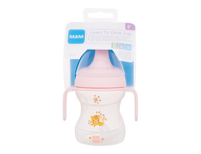 Tasse MAM Learn To Drink Cup 6m+ Blush 190 ml