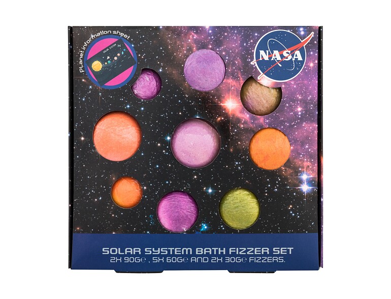 Bombe de bain NASA Solar System Bath Fizzer Set 90 g boîte endommagée Sets