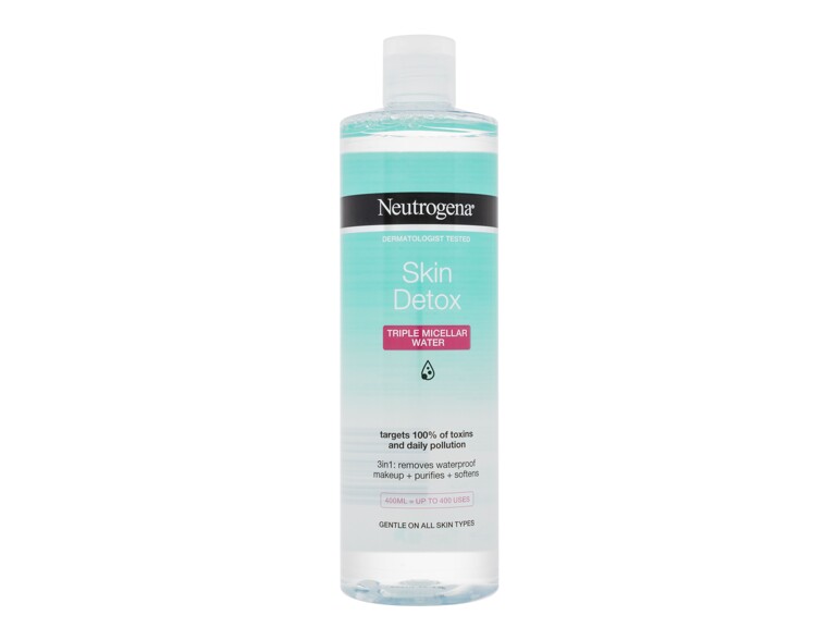 Mizellenwasser Neutrogena Skin Detox Triple Micellar Water 400 ml Beschädigtes Flakon