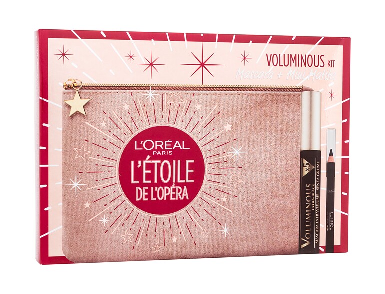 Mascara L'Oréal Paris Voluminous Kit 7,5 ml Extra-Black ohne Schachtel Sets