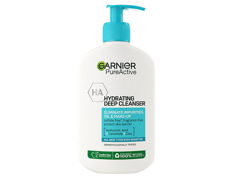 Gel detergente Garnier Pure Active Hydrating Deep Cleanser 250 ml