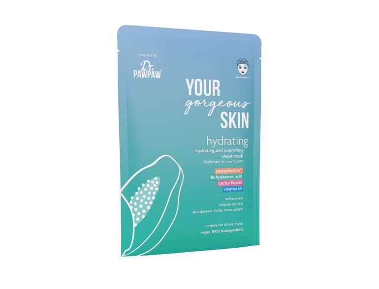 Maschera per il viso Dr. PAWPAW Your Gorgeous Skin Hydrating Sheet Mask 25 ml
