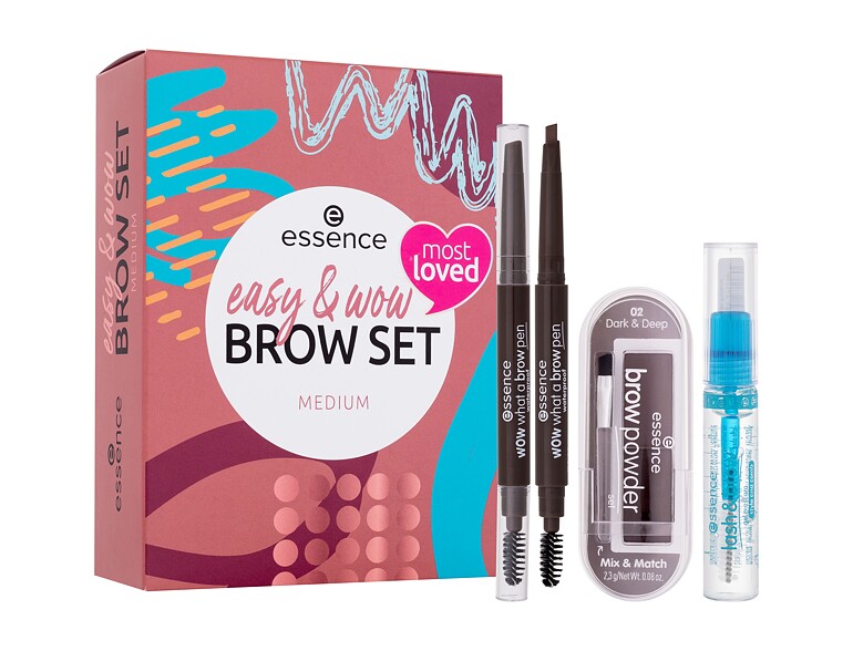 Augenbrauenstift  Essence Easy & Wow Brow Set 0,2 g Medium Beschädigte Schachtel Sets