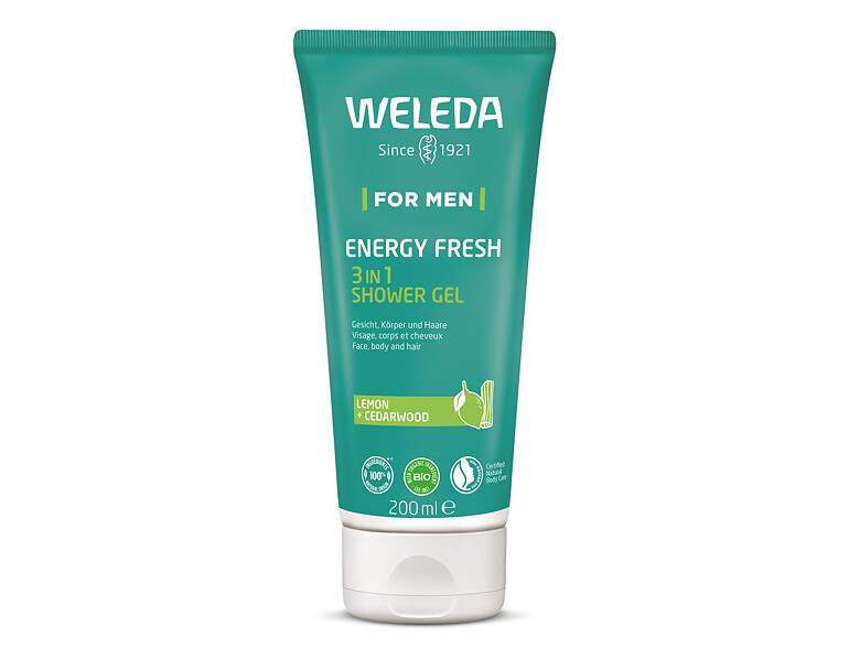 Doccia gel Weleda For Men Energy Fresh 3in1 200 ml