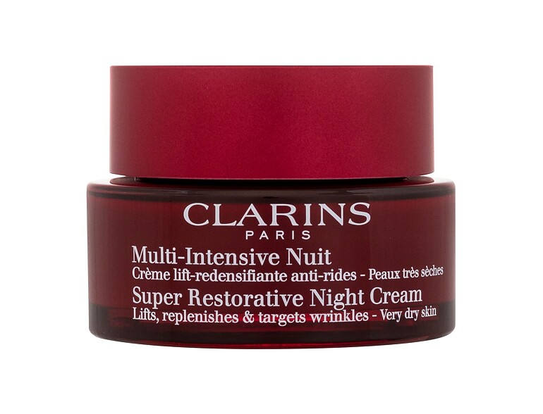 Crema notte per il viso Clarins Super Restorative Night Cream Very Dry Skin 50 ml scatola danneggiat