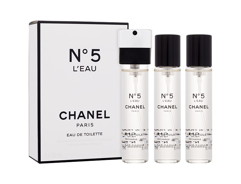 Eau de toilette Chanel N°5 L´Eau Recharge 3x20 ml