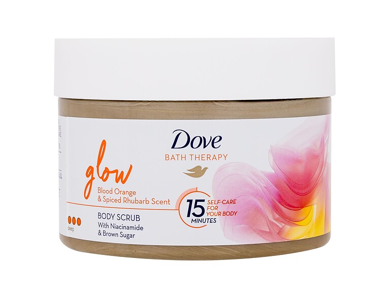 Körperpeeling Dove Bath Therapy Glow Body Scrub 295 ml