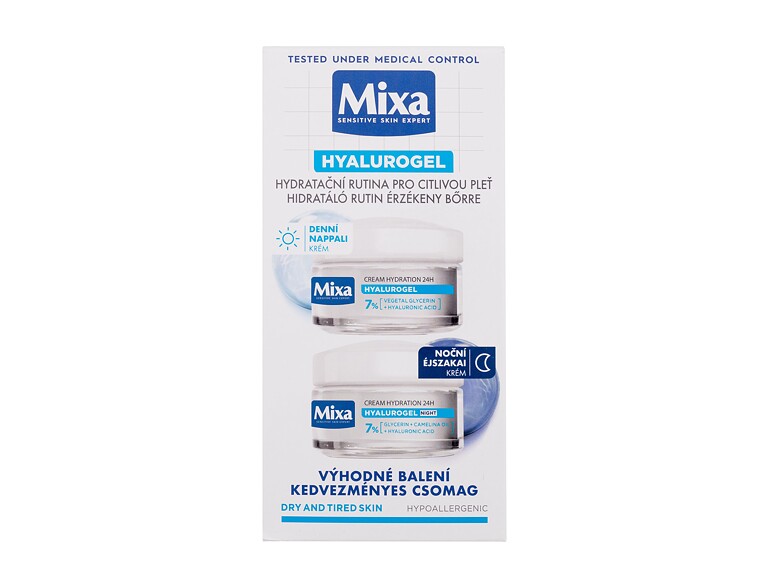 Nachtcreme Mixa Hyalurogel Night Duo 2x50 ml Beschädigte Schachtel