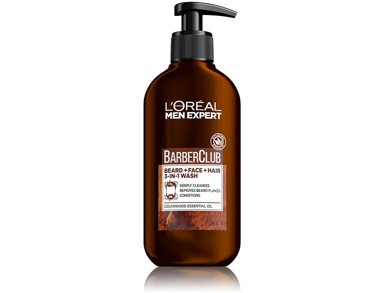 Bartshampoo L'Oréal Paris Men Expert Barber Club Beard, Face & Hair Wash 200 ml