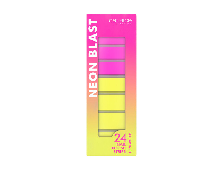 Nagelschmuck Catrice Neon Blast Nail Polish Strips 24 St. 010 Neon Explosion