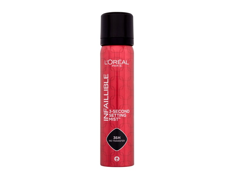 Make-up Fixierer L'Oréal Paris Infaillible 3-Second Setting Mist 75 ml Beschädigtes Flakon