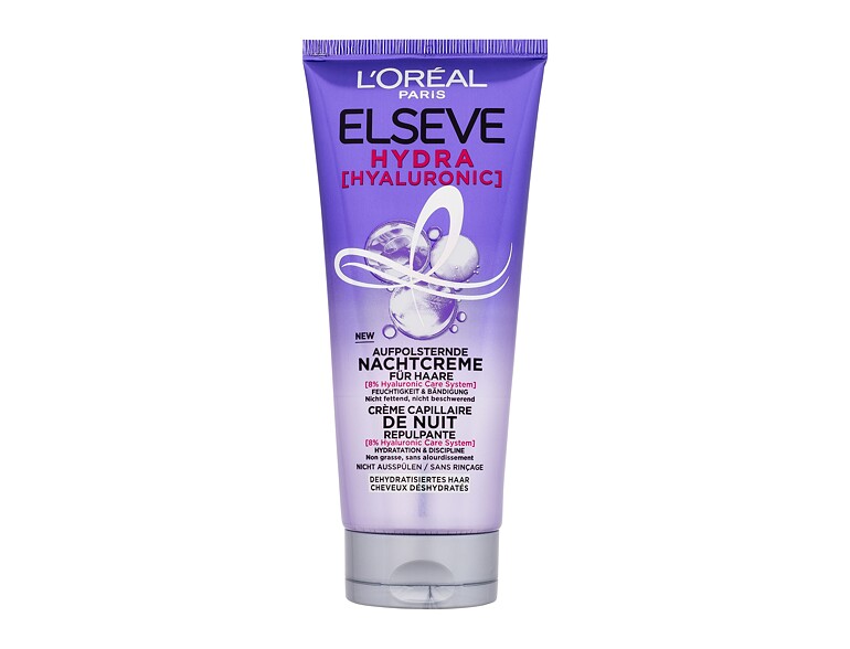 Haarmaske L'Oréal Paris Elseve Hyaluron Plump Night Cream 200 ml Beschädigte Verpackung