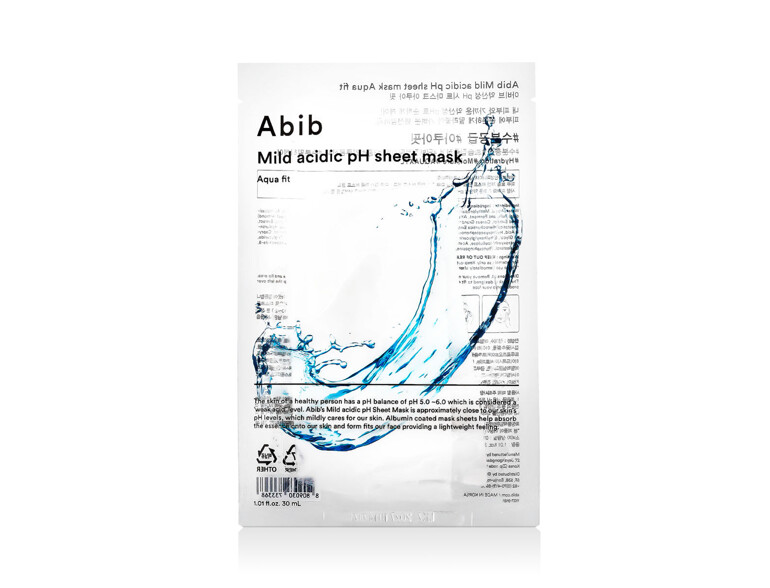 Gesichtsmaske Abib Mild Acidic pH Sheet Mask Aqua Fit 30 ml