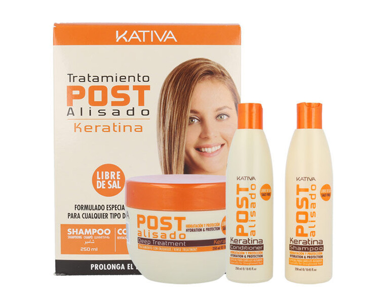 Shampoo Kativa Keratina 250 ml Beschädigte Schachtel Sets