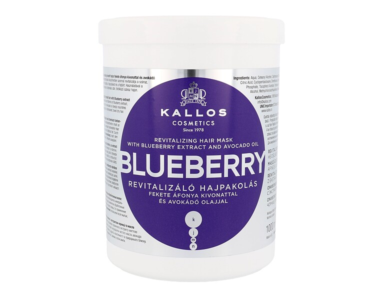 Masque cheveux Kallos Cosmetics Blueberry 1000 ml