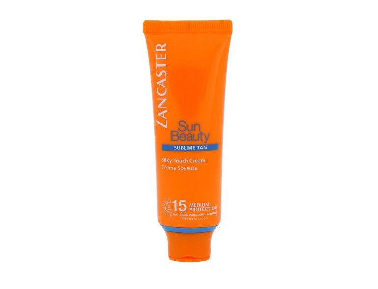 Protezione solare viso Lancaster Sun Beauty Silky Touch Cream SPF15 50 ml