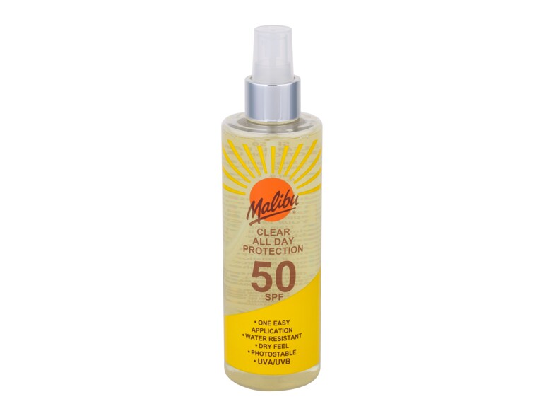 Sonnenschutz Malibu Clear All Day Protection SPF50 250 ml