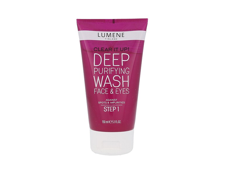 Gel nettoyant Lumene Clear It Up! Deep Purifying Wash Face & Eyes 150 ml