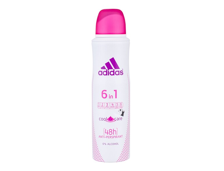 Antiperspirant Adidas 6in1 Cool & Care 48h 150 ml flacon endommagé