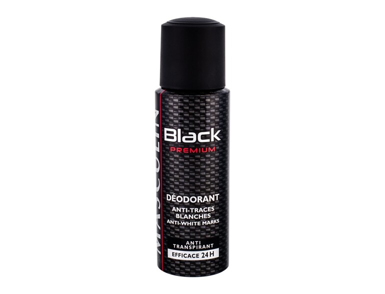 Déodorant BOURJOIS Paris Masculin Black Premium 200 ml flacon endommagé