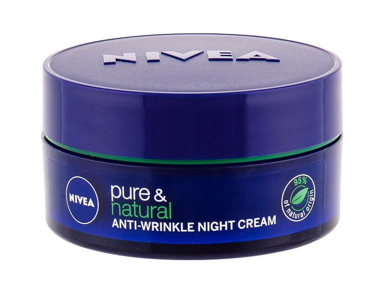 Nachtcreme Nivea Pure & Natural Anti-Wrinkle 50 ml