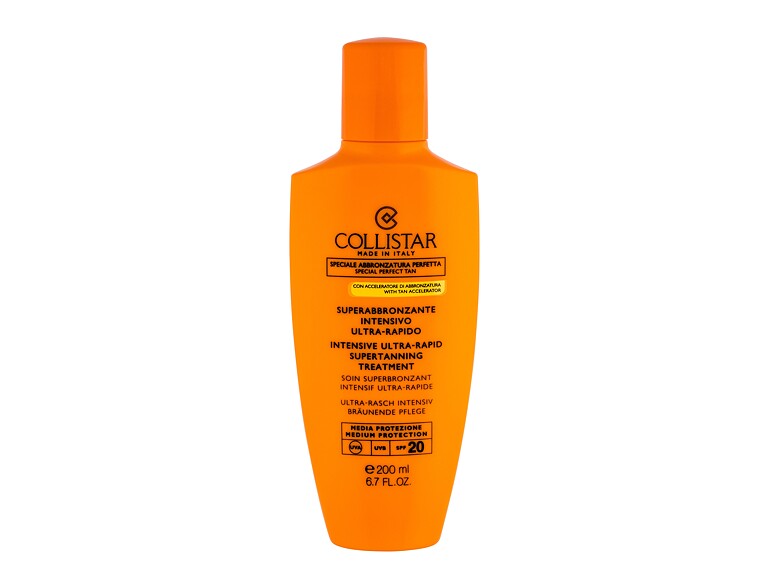 Soin solaire corps Collistar Special Perfect Tan Intensive Ultra-Rapid Supertanning SPF20 200 ml