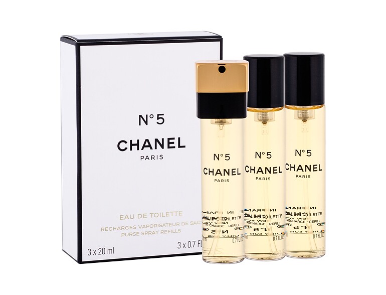 Eau de Toilette Chanel N°5 Nachfüllung 3x20 ml Beschädigte Schachtel