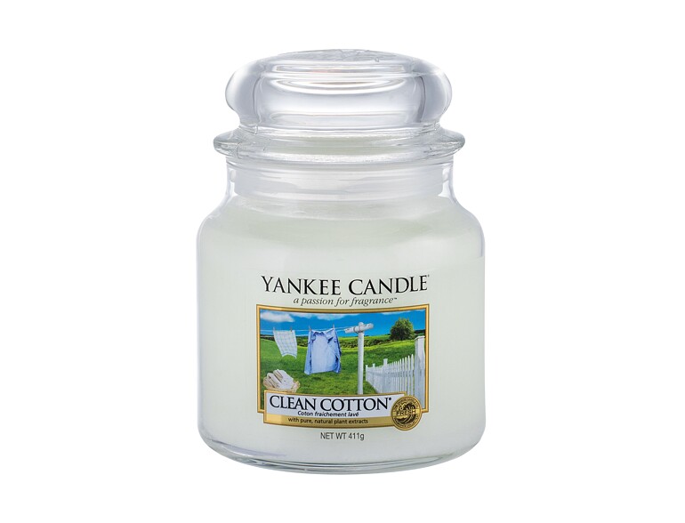 Duftkerze Yankee Candle Clean Cotton 411 g