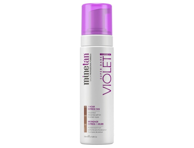 Selbstbräuner MineTan Violet Self Tan Foam Super Dark 200 ml