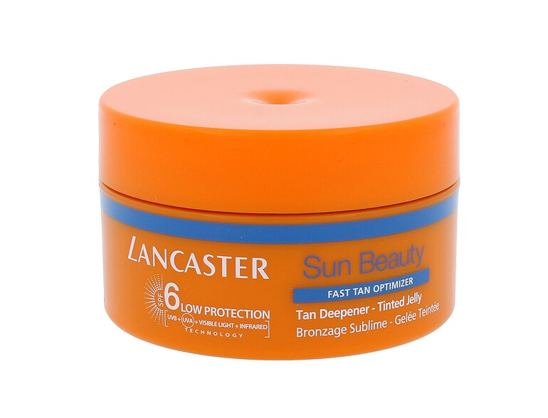 Protezione solare corpo Lancaster Sun Beauty Tan Deepener Tinted Jelly SPF6 200 ml scatola danneggia