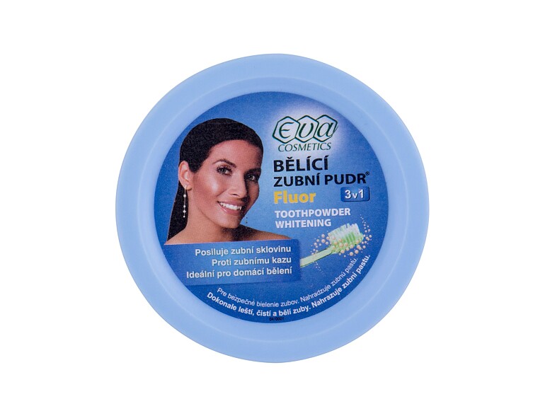 Sbiancamento denti Eva Cosmetics Whitening Toothpowder Fluor 30 g