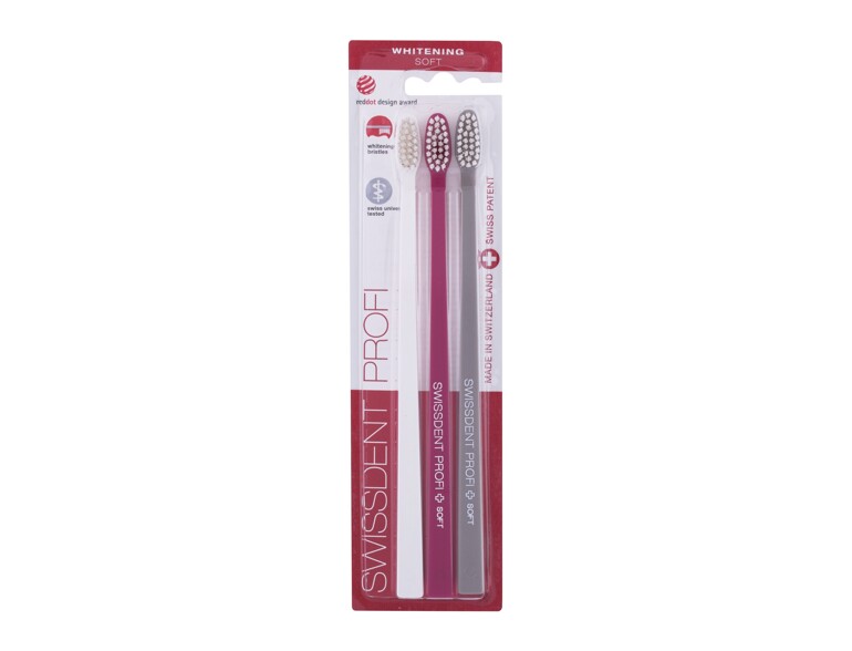 Zahnbürste Swissdent Profi Whitening Trio Soft 3 St. White, Pink, Grey