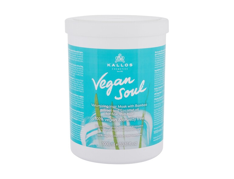 Haarmaske Kallos Cosmetics Vegan Soul Volumizing 1000 ml