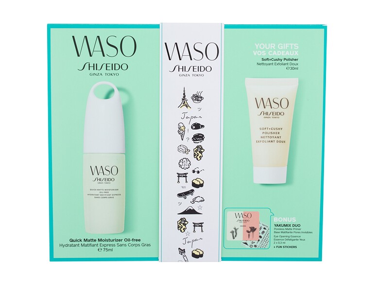 Gel visage Shiseido Waso Quick Matte Moisturizer 75 ml Sets