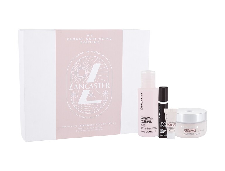 Tagescreme Lancaster Total Age Correction My Global Anti-Aging Routine 50 ml Beschädigte Schachtel Sets