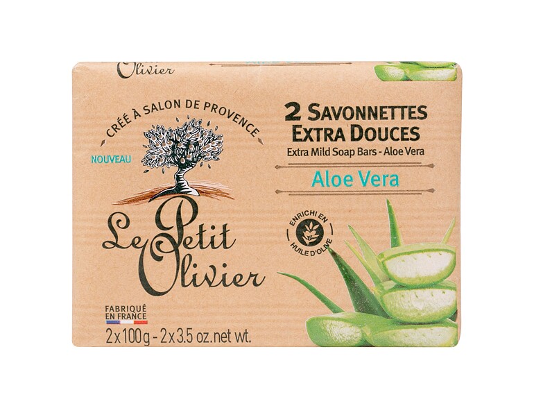 Seife Le Petit Olivier Aloe Vera Extra Mild Soap 200 g