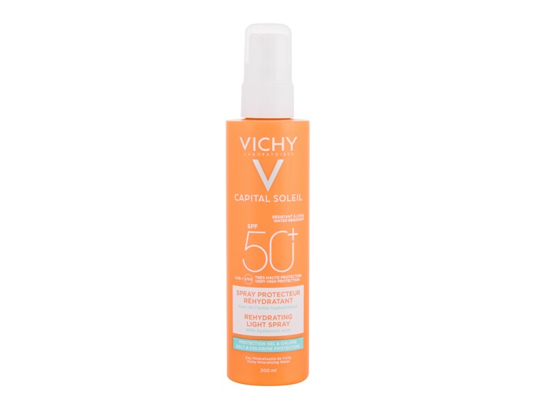 Protezione solare corpo Vichy Capital Soleil Rehydrating Light Spray SPF50+ 200 ml
